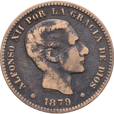 купить Испания 5 сентимо (centimos) 1879