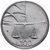 Купить Сан-Марино 100 лир (lire) 1990 "Шестнадцать веков истории"
