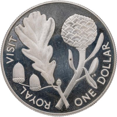 купить Новая Зеландия 1 доллар (dollar) 1981 "Королевский визит"