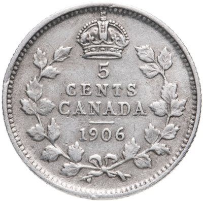 купить Канада 5 центов (cents) 1906