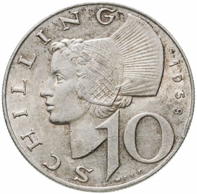 купить Австрия 10 шиллингов (shillings) 1958