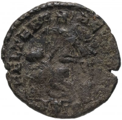купить Римская Империя Констанций II 324–361 гг фоллис (реверс: воин поражает копьем всадника)
