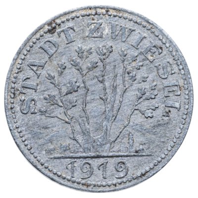 купить Германия (нотгельды) 20 пфеннигов 1919 "Город Цвизель"