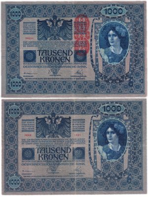 купить Австрия 1000 крон 1902 (1919) (Pick 59)