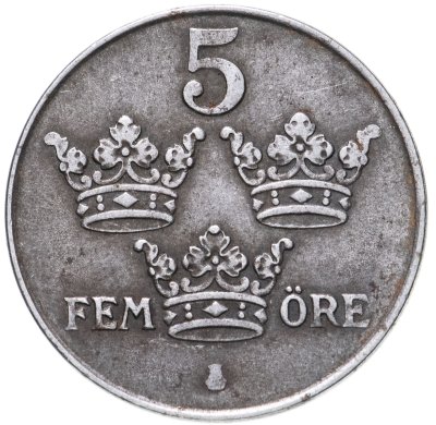 купить Швеция 5 эре (ore) 1950