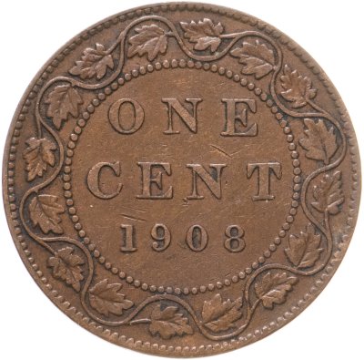 купить Канада 1 цент (cent) 1908