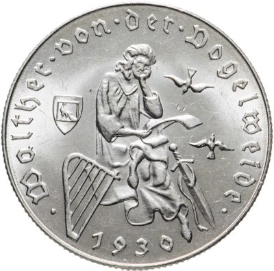купить Австрия 2 шиллинга (shillings) 1930 700 лет со дня смерти Вальтера фон дер Фогельвейде
