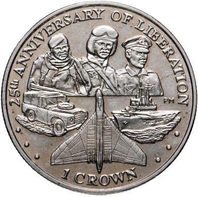 купить Фолклендские острова 1 крона (crown) 2007 "25 лет Освобождению"