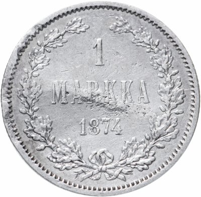 купить 1 марка 1874 S