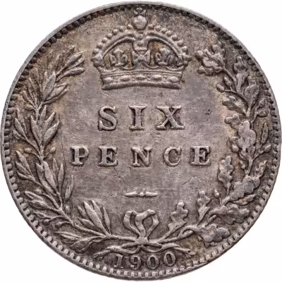 купить Великобритания, королева Виктория 6 пенсов (pence) 1900
