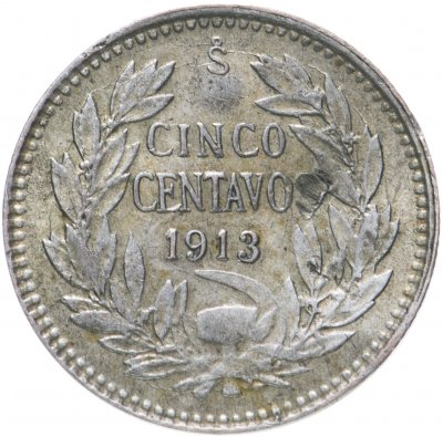 купить Чили 5 сентаво (centavos) 1913