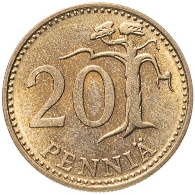 купить Финляндия 20 пенни (pennia) 1988