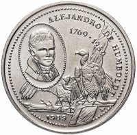 купить Куба 25 сентаво 1989 Кондор, Александр Гумбольдт