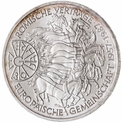 купить Германия 10 марок 1987 30 лет подписания Римского договора