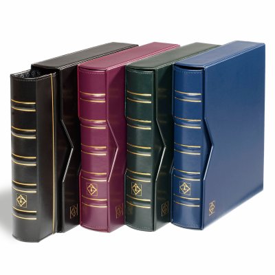 купить Папка на кольцах Leuchtturm формата Optima Classic с шубером, зеленая, 330141