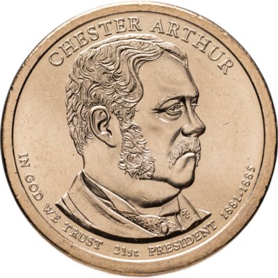 купить США 1 доллар 2012 P "21-й президент США - Честер Артур"