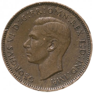 купить Великобритания 1 фартинг (farthing) 1948 Георг VI с надписью IND IMP
