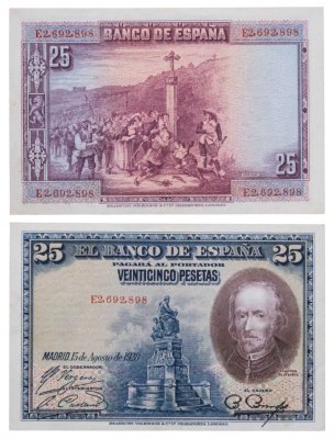 купить Испания 25 песет 1928 (Pick 74.b)