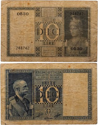 купить Италия 10 лир 1935