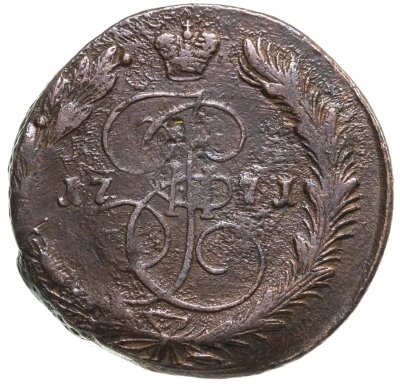 купить 5 копеек 1771 ЕМ орёл 1770-1777, нового образца