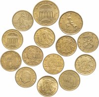 купить Европа набор из 14 монет 1999-2012
