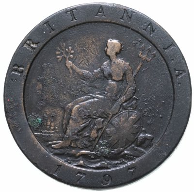 купить Великобритания 1 пенни (penny) 1797 Георг III