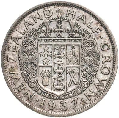 купить Новая Зеландия 1/2 кроны (crown) 1937
