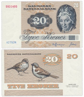 купить Дания 20 крон 1980 (Pick 49а(3))