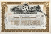 купить Акция США ERIE RAILROAD COMPANY, 1948г.