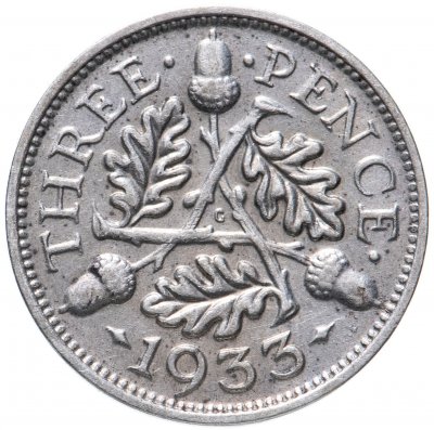 купить Великобритания 3 пенса (pence) 1933