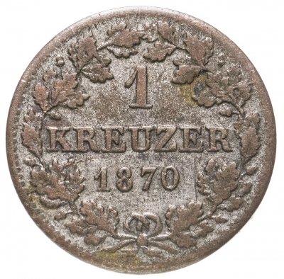 купить Германия (Бавария) 1 крейцер 1870