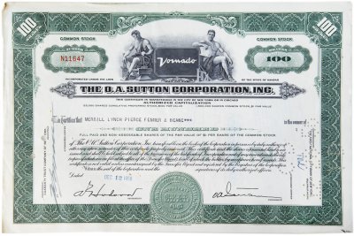 купить Акция США THE O.A. SUTTON CORPORATION, INC. 1955- 1956 гг.