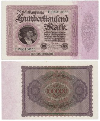 купить Германия 100000 марок 1923