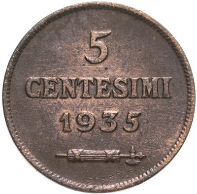 купить Сан-Марино 5 чентезимо (centesimi) 1935