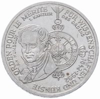 купить Германия (ФРГ) 10 марок 1992 "150 лет ордену Pour-le-Merite за заслуги в науке и искусстве"