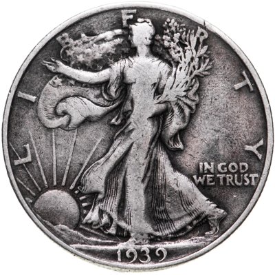 купить США 50 центов (1/2 доллара) 1939 "Walking Liberty Half Dollar"