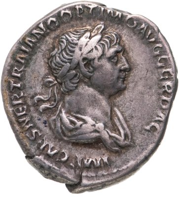 купить Римская империя, Траян, 98-117 Годы, Денарий. (Фортуна)