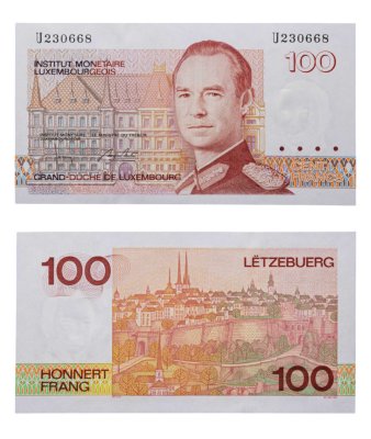 купить Люксембург 100 франков 1993 (Pick 58b)