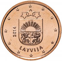 Купить Латвия 1 цент (cent) 2014