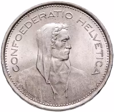 купить Швейцария 5 франков (francs) 1931-1969