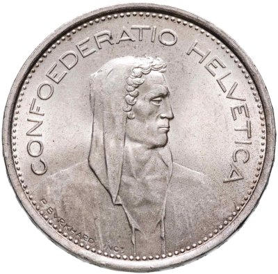 купить Швейцария 5 франков (francs) 1931-1969
