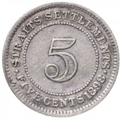 купить Стрейтс-Сетлментс 5 центов (cents) 1898