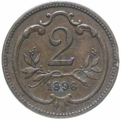 купить Австрия 2 геллера (heller) 1896