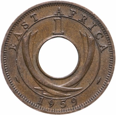купить Британская Восточная Африка 1 цент (cent) 1959
