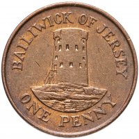 Купить Джерси 1 пенни (penny) 1998-2017, случайная дата