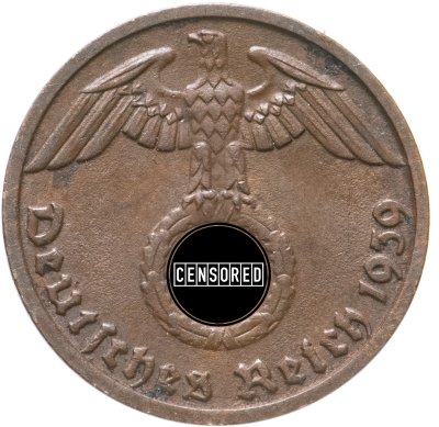 купить Германия, Третий рейх 1 рейхспфенниг (reichspfennig) 1939 D