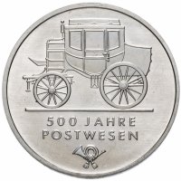 купить Германия (ГДР) 5 марок (mark) 1990 "500 лет почте"