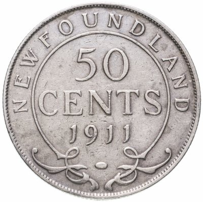 купить Ньюфаундленд 50 центов (cents) 1911