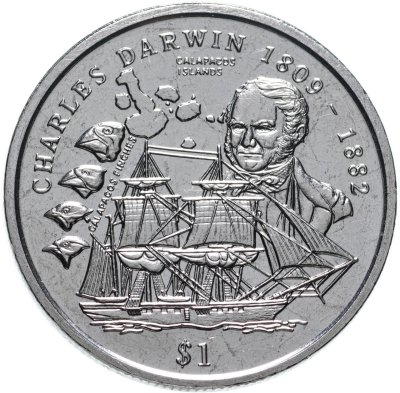 купить Сьерра-Леоне 1 доллар (dollar) 1999 "Чарльз Дарвин"