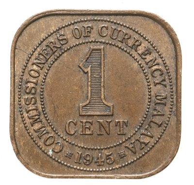 купить Малайя 1 цент (cent) 1945